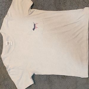 Victoria's Secret PINK patriotic dog Boyfriend Tee sz M